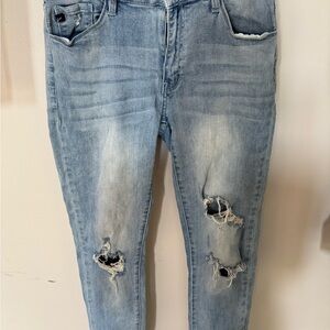[11/29] KanCan Light Blue Distressed Casual Boyfriend Jeans